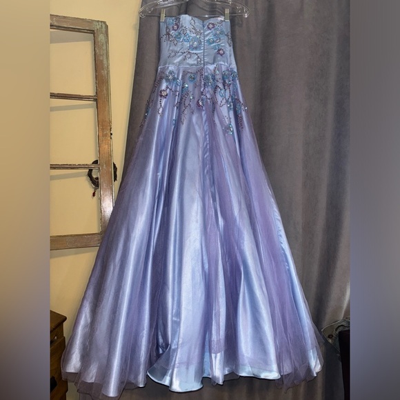 Strapless NINA CANACCI prom dress - Picture 1 of 7